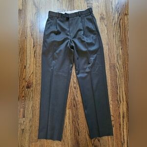 Men's Chocolate Brown Wool Blend Trousers